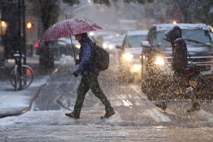 بارندگی برف و باران در نیمه شمالی کشور